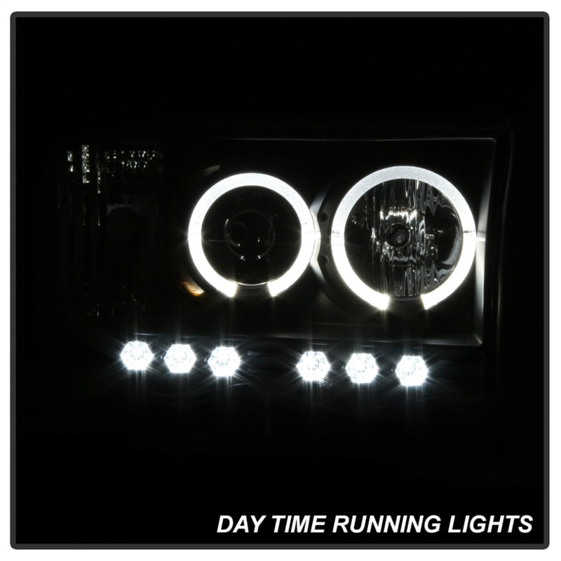 Load image into Gallery viewer, Spyder Dodge Ram 1500 02-05/Ram 2500 03-05 Projector Headlights LED Halo LED Blk PRO-YD-DR02-HL-BK
