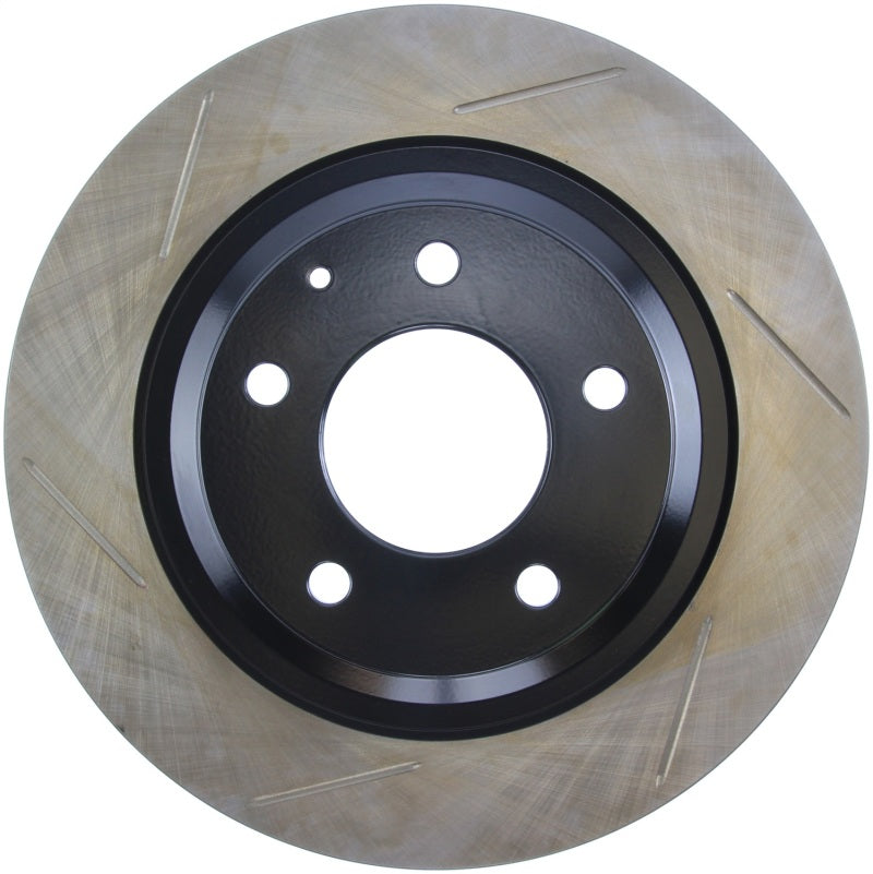 Load image into Gallery viewer, StopTech Power Slot 93-95 Mazda RX-7 SportStop Slotted Rear Right Rotor
