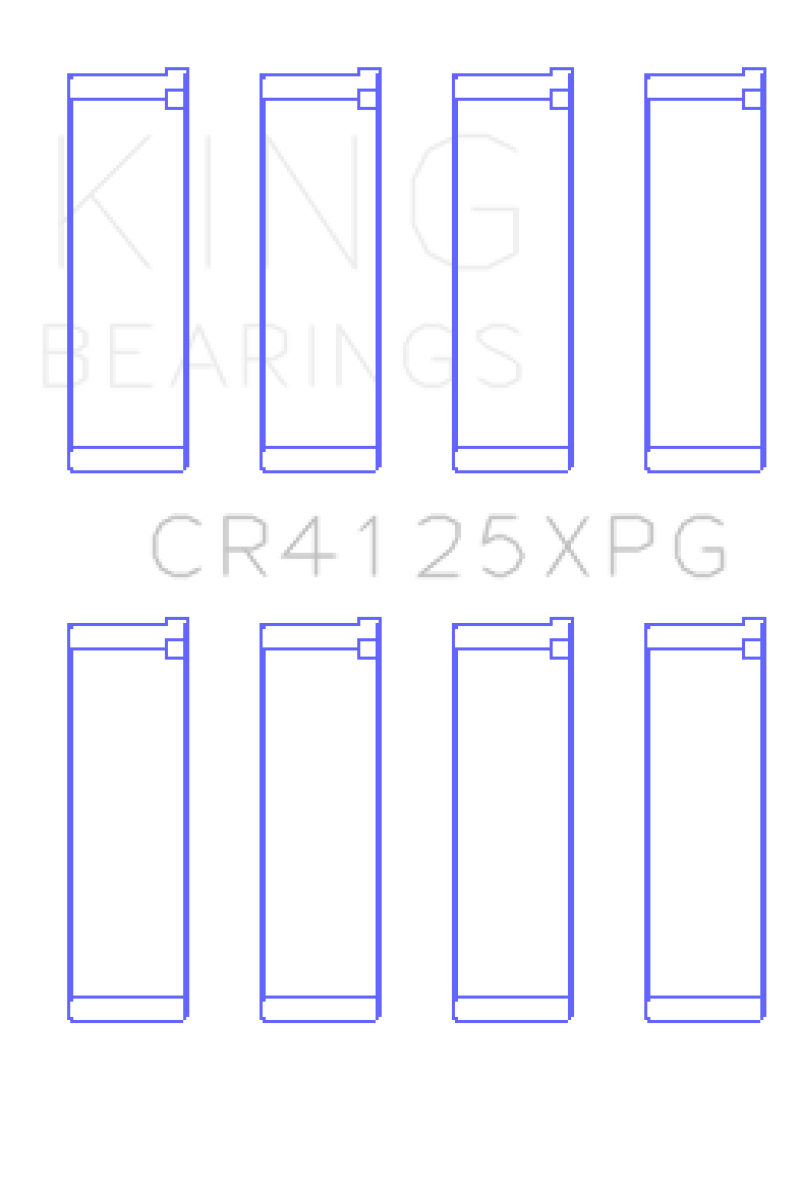 Load image into Gallery viewer, King Subaru EJ20/EJ22/EJ25 (Suites 52mm Journal Size) (Size STDX) Tri-Metal Perf Rod Bearing Set
