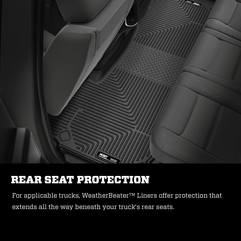 Load image into Gallery viewer, Husky Liners 19-21 Ram 2500/3500 Crew Cab Weatherbeater Black Front &amp; 2nd Seat Floor Liners
