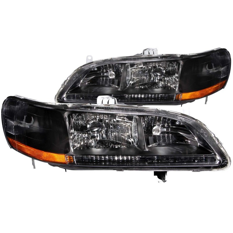 Load image into Gallery viewer, ANZO 1998-2002 Honda Accord Crystal Headlights Black
