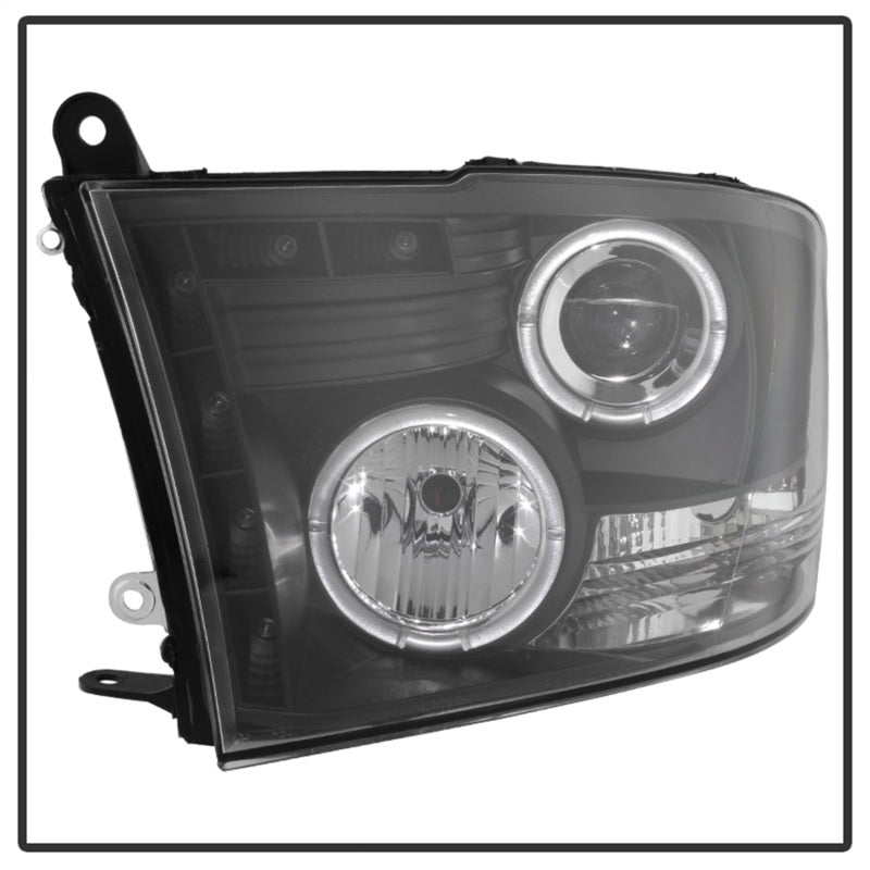 Load image into Gallery viewer, Spyder Dodge Ram 1500 09-14 10-14 Projector Headlights Halogen- LED Halo LED - Blk PRO-YD-DR09-HL-BK
