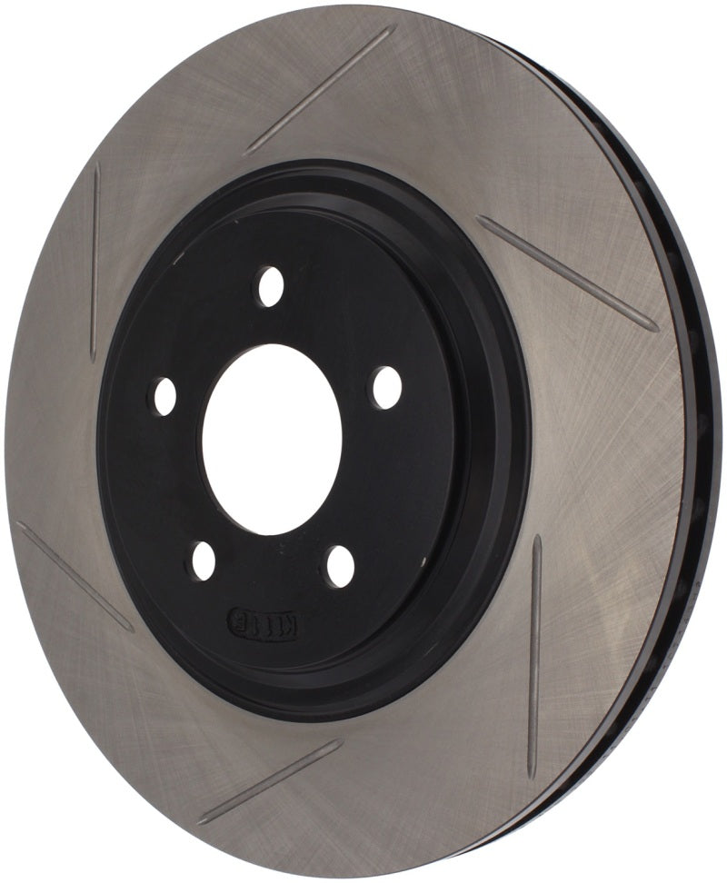 Load image into Gallery viewer, StopTech Power Slot 94-04 Ford Mustang Front Right Slotted Rotor
