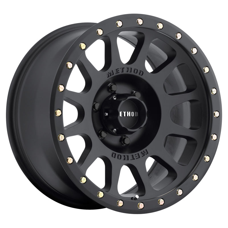 Load image into Gallery viewer, Method MR305 NV 17x8.5 0mm Offset 6x135 94mm CB Matte Black Wheel
