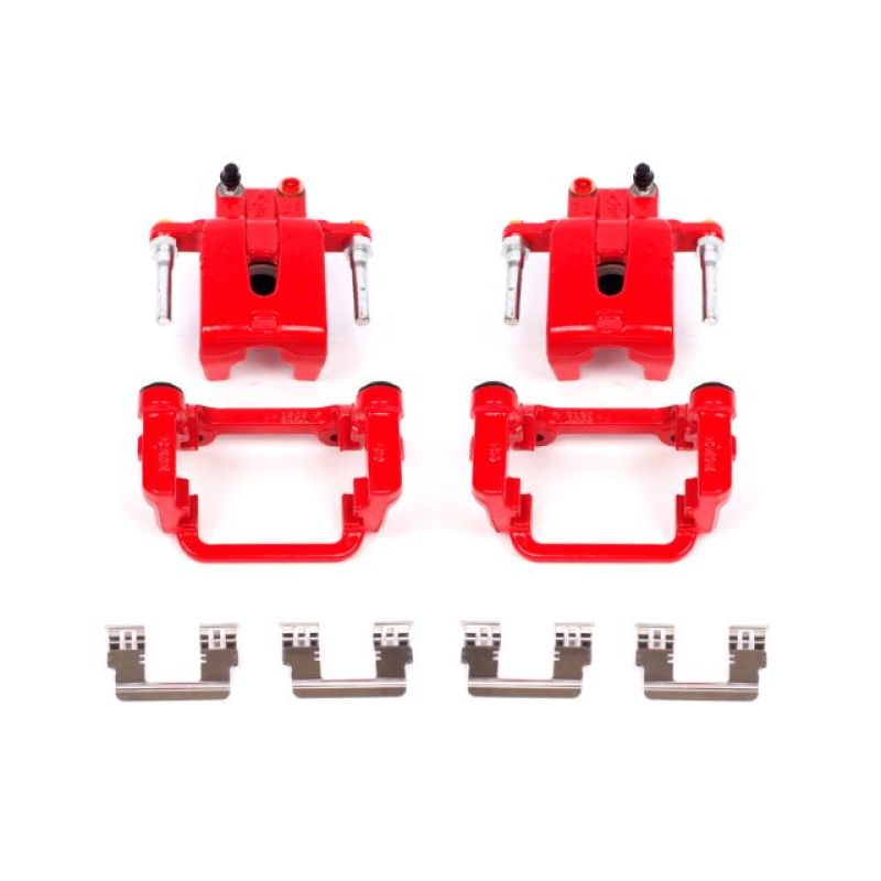 Load image into Gallery viewer, Power Stop 05-19 Chrysler 300 Rear Red Calipers w/Brackets - Pair
