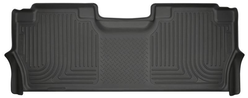 Load image into Gallery viewer, Husky Liners 2017 Ford Super Duty (Crew Cab) WeatherBeater Black Rear Floor Liners
