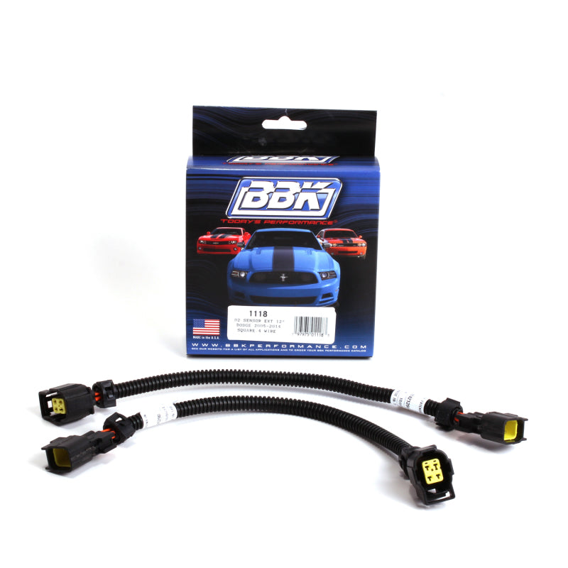 Load image into Gallery viewer, BBK 05-20 Dodge 4 Pin Square Style O2 Sensor Wire Harness Extensions 12 (pair)
