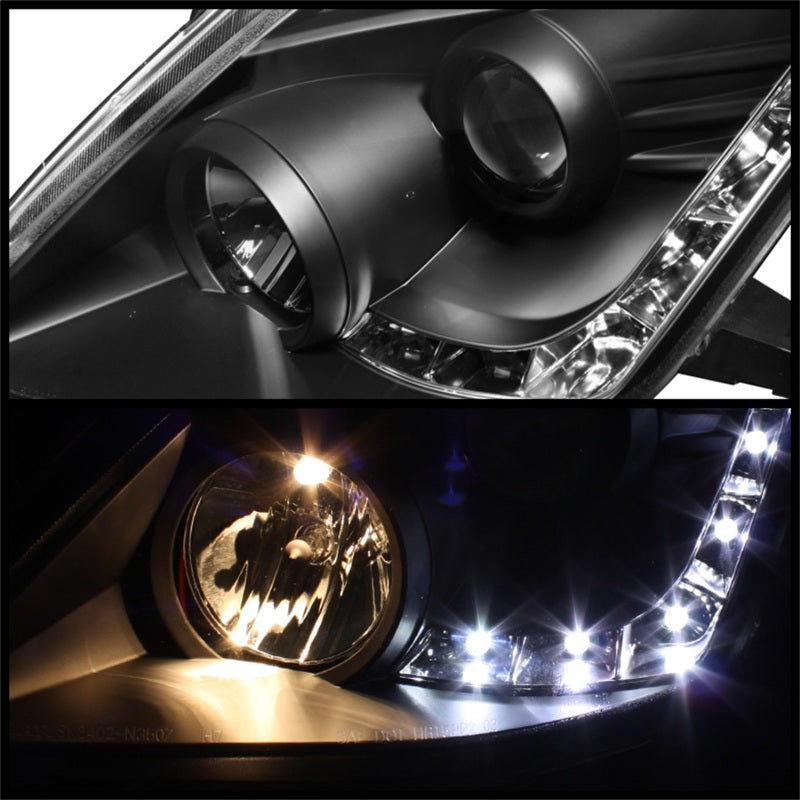 Load image into Gallery viewer, Spyder Nissan 350Z 06-08 Projector Headlights Xenon/HID Model- DRL Blk PRO-YD-N350Z06-HID-DRL-BK
