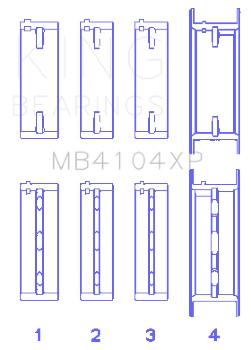 Load image into Gallery viewer, King Nissan VG30DE/VG30DETT (Size STD) Performance Main Bearing Set
