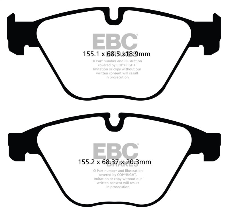 Load image into Gallery viewer, EBC 10+ BMW 535i 3.0 Turbo (F10) Redstuff Front Brake Pads
