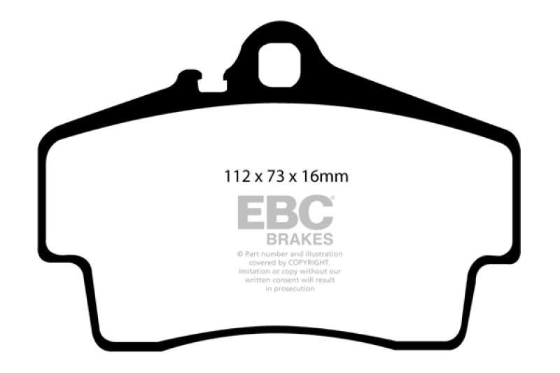Load image into Gallery viewer, EBC 98-05 Porsche 911 (996) (Cast Iron Rotor only) 3.4 Carrera 2 Redstuff Rear Brake Pads

