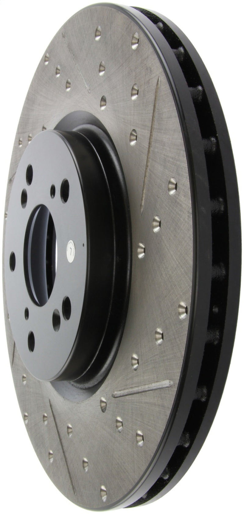 Load image into Gallery viewer, StopTech 04-08 Acura TL (Brembo Caliber) SportStop Slotted &amp; Drilled Left Front Rotor
