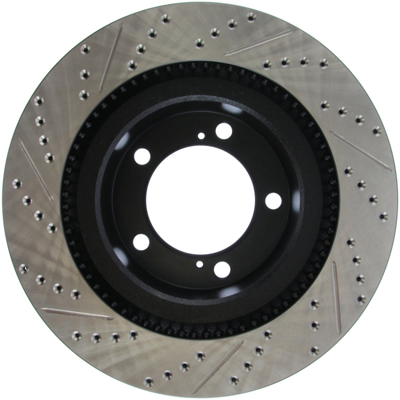 Load image into Gallery viewer, StopTech 07-09 Toyota Tundra / 08-09 Toyota Sequoia Front Left Slotted &amp; Drilled Rotor
