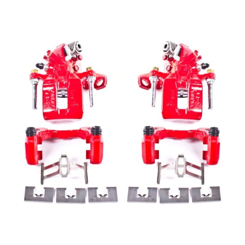 Load image into Gallery viewer, Power Stop 06-11 Acura CSX Rear Red Calipers w/Brackets - Pair
