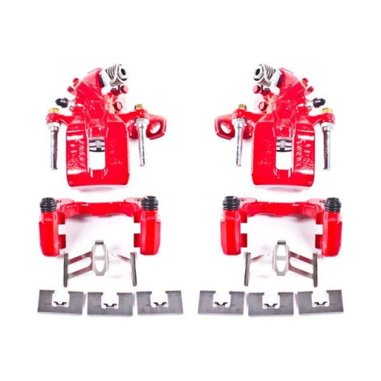 Power Stop 06-11 Acura CSX Rear Red Calipers w/Brackets - Pair