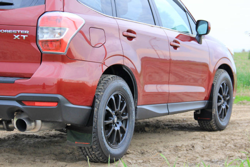 Load image into Gallery viewer, Rally Armor 14-18 Subaru Forester Black Mud Flap w/ Red Logo
