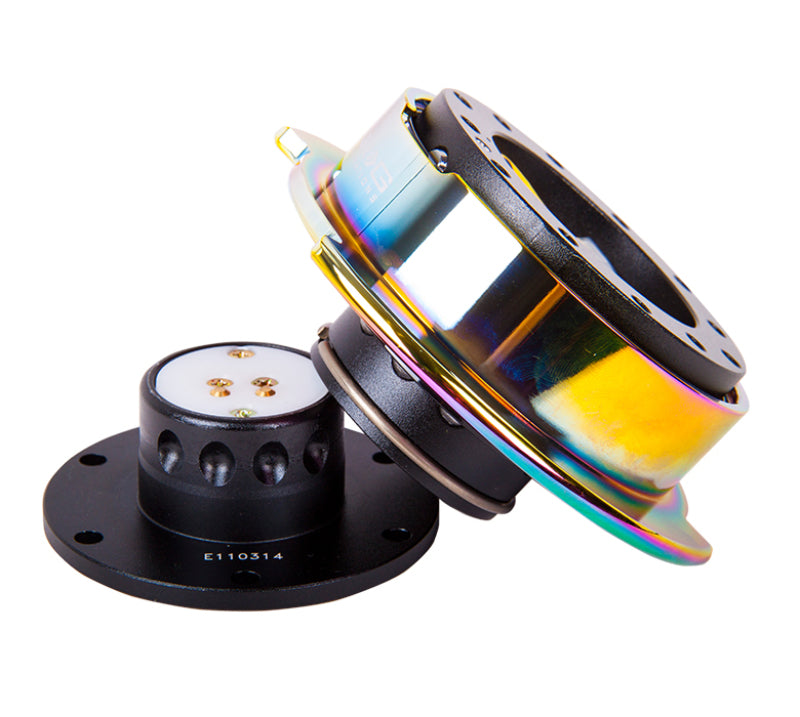 Load image into Gallery viewer, NRG Quick Release Gen 2.5 - Black Body / Neochrome Ring
