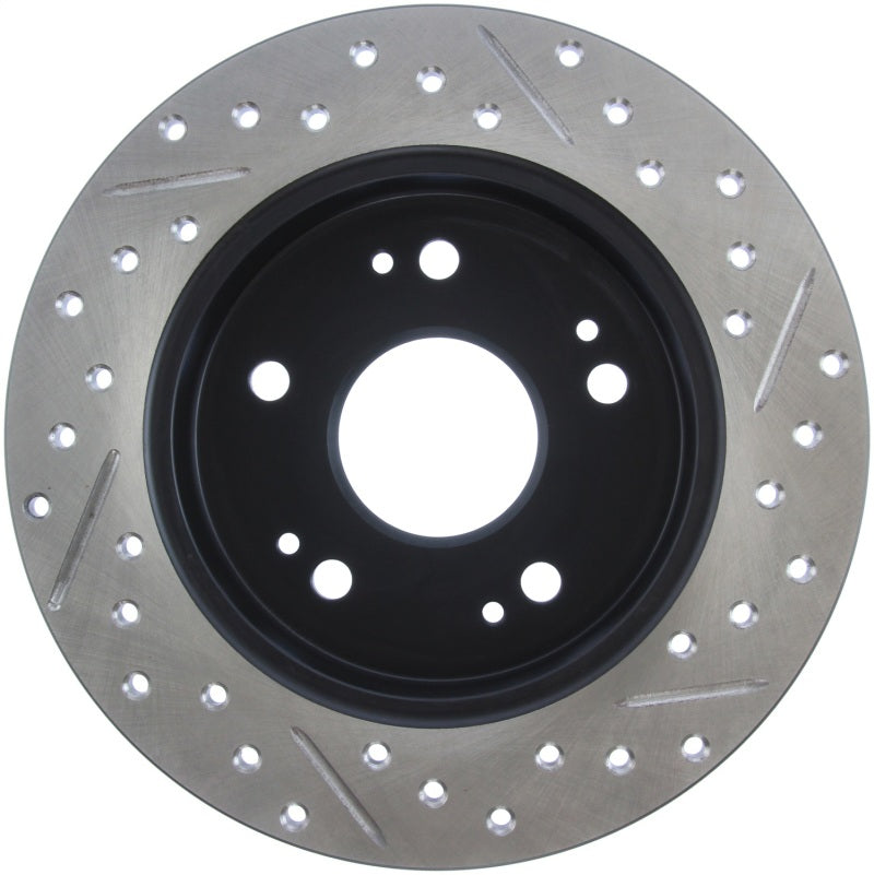 Load image into Gallery viewer, StopTech 06-09 Honda Civic Ex/Si Slotted &amp; Drilled Right Rear Rotor

