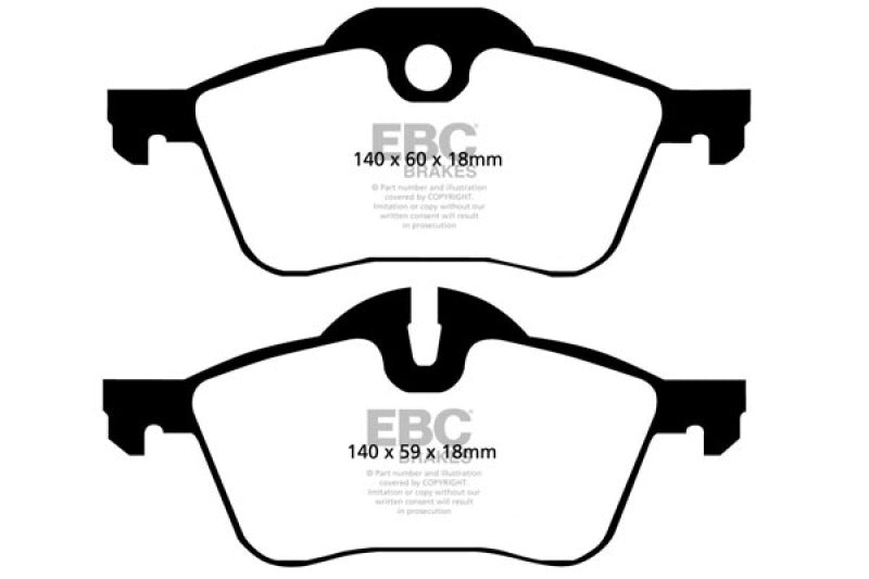 Load image into Gallery viewer, EBC 02-03 Mini Hardtop 1.6 Redstuff Front Brake Pads
