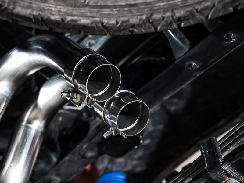 Load image into Gallery viewer, AWE 16-22 Toyota Tacoma 0FG Catback Exhaust w/ BashGuard - Dual Diamond Black Tips
