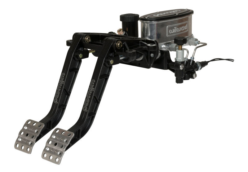 Load image into Gallery viewer, Wilwood Adjustable-Tandem Dual Pedal - Brake / Clutch - Fwd. Swing Mount - 6.25:1 - Black E-Coat

