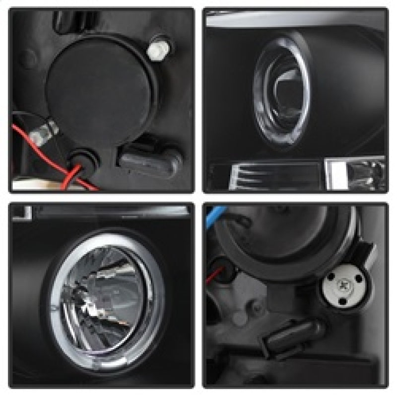 Load image into Gallery viewer, Spyder Chevy Silverado 1500 07-13 Projector Headlights LED Halo LED Blk PRO-YD-CS07-HL-BK
