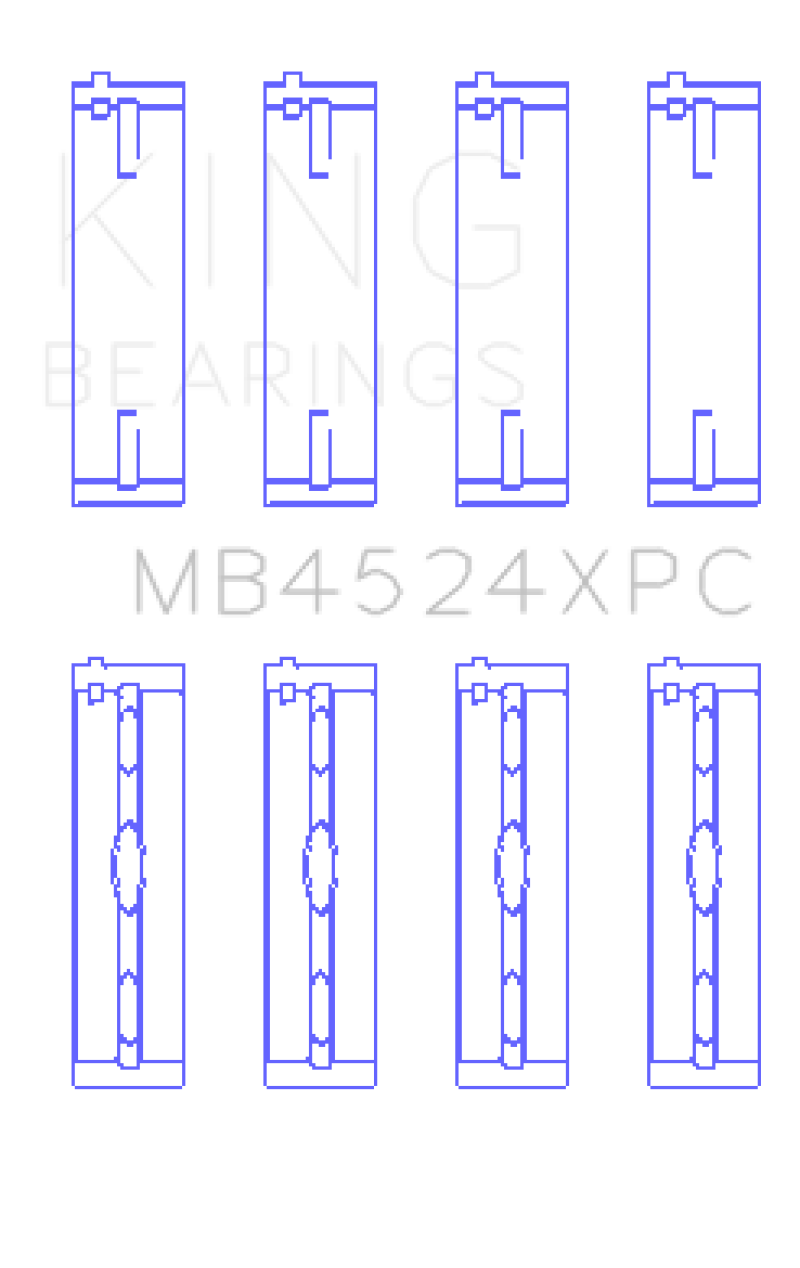Load image into Gallery viewer, King Nissan VR38DETT (Size STD) pMaxKote Performance Main Bearing Set
