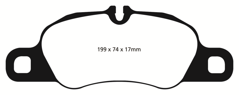 Load image into Gallery viewer, EBC 09-12 Porsche 911 (997) (Cast Iron Rotor only) 3.6 Carrera 2 Yellowstuff Front Brake Pads
