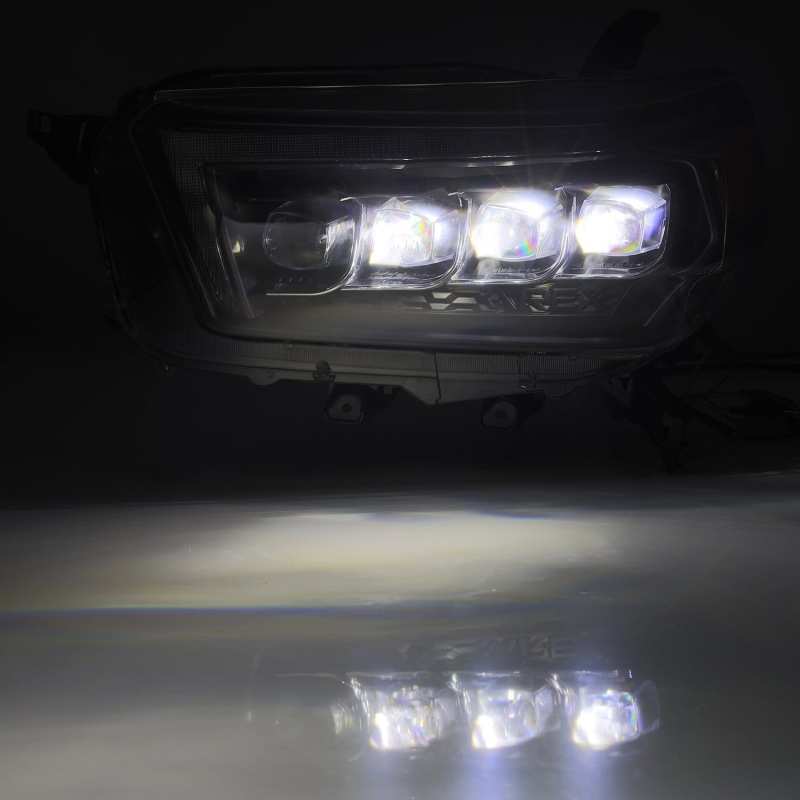 Load image into Gallery viewer, AlphaRex 10-13 Toyota 4Runner NOVA LED Projector Headlights Plank Style Black w/Seq Signal/DRL
