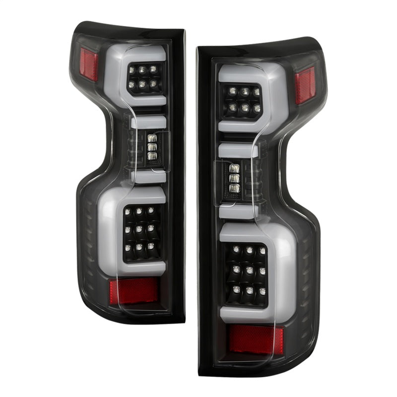 Load image into Gallery viewer, Spyder Chevy Silverado 19-20 (Do Not Fit Halogen Model) LED Tail Light Blk ALT-YD-CS19LED-BK
