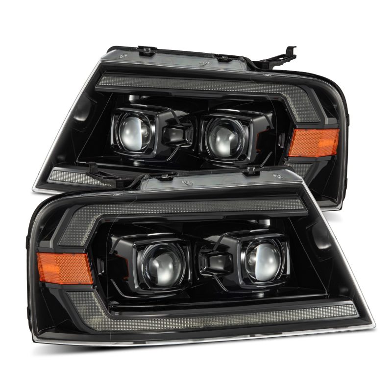 Load image into Gallery viewer, AlphaRex 04-08 Ford F150 PRO-Series Projector Headlights Chrome w/ Sequential Signal and DRL
