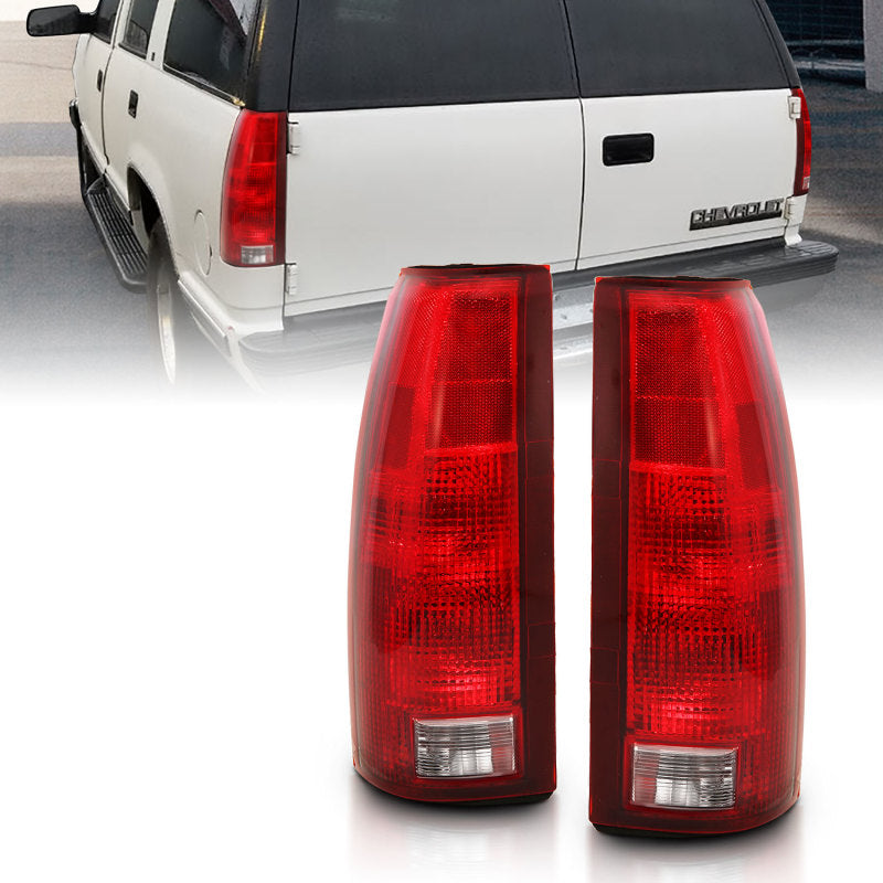 Load image into Gallery viewer, ANZO 1988-1999 Chevy C1500 Taillight Red/Clear Lens w/ Circuit Board(OE Replacement)
