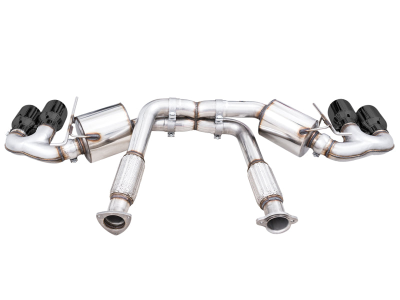 Load image into Gallery viewer, AWE Tuning 2020 Chevrolet Corvette (C8) Touring Edition Exhaust - Quad Diamond Black Tips
