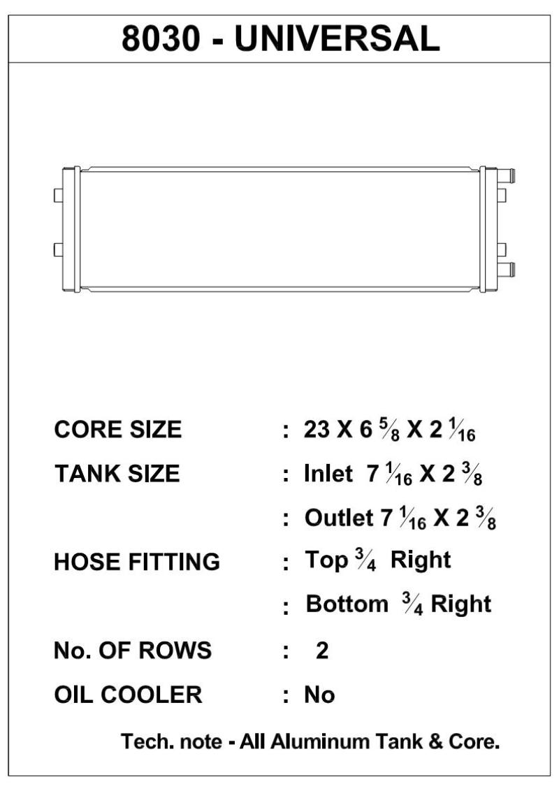 Load image into Gallery viewer, CSF Dual-Pass Universal Heat Exchanger (Cross-Flow)
