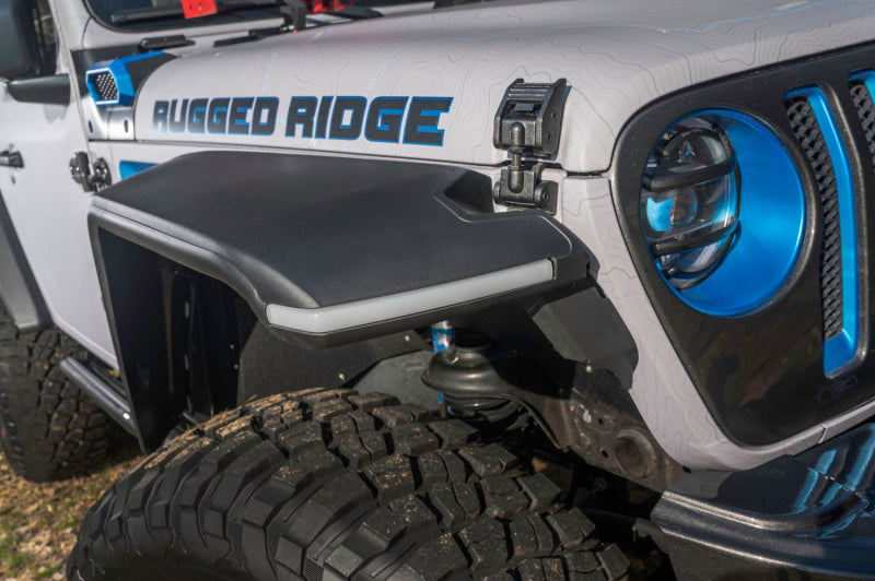 Load image into Gallery viewer, Rugged Ridge Max Terrain Fender Flare Set F &amp; R 18-22 Jeep Wrangler JL
