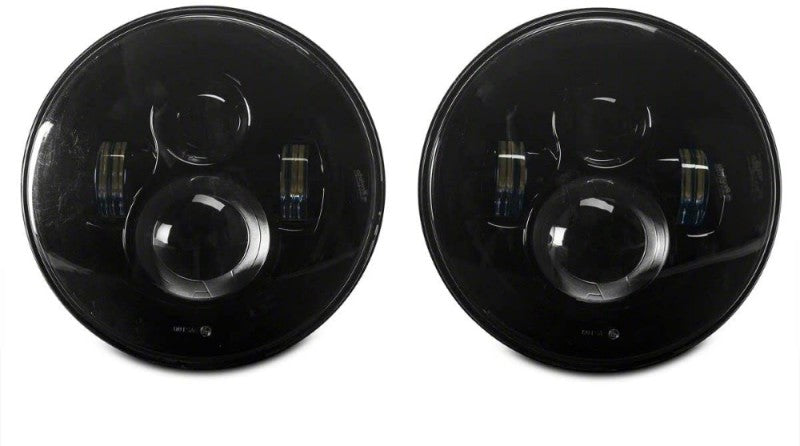Load image into Gallery viewer, Raxiom 97-18 Jeep Wrangler TJ/JK Axial Series LED Daymaker Headlights- Black Housing (Clear Lens)
