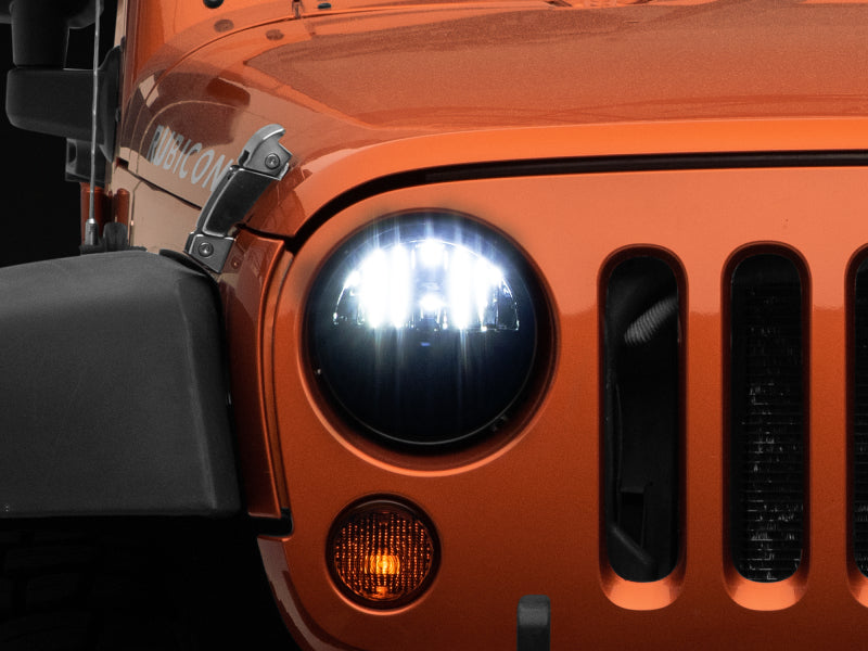 Load image into Gallery viewer, Raxiom 97-18 Jeep Wrangler TJ/JK Axial Series LED Headlights- Black Housing (Clear Lens)
