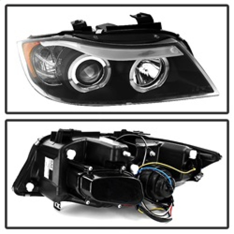 Load image into Gallery viewer, Spyder BMW E90 3-Series 06-08 Projector LED Halo Amber Reflctr Rplc Bulb Blk PRO-YD-BMWE9005-AM-BK
