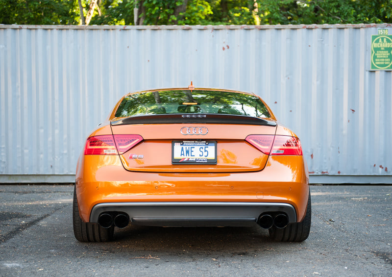 Load image into Gallery viewer, AWE Tuning Audi B8.5 S5 3.0T Touring Edition Exhaust System - Diamond Black Tips (102mm)
