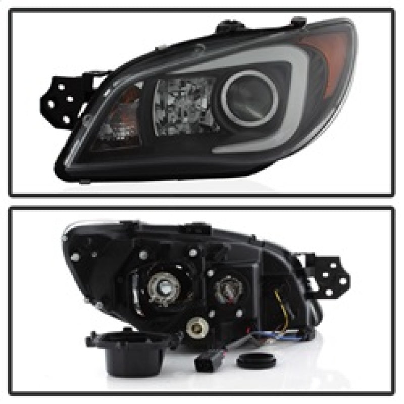 Load image into Gallery viewer, Spyder Subaru WRX 06-07 Projector Headlights - HID Model Only - Black PRO-YD-SWRX06-HID-LBDRL-BK
