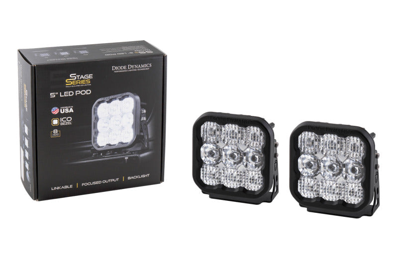 Load image into Gallery viewer, Diode Dynamics SS5 LED Pod Sport - White Combo (Pair)
