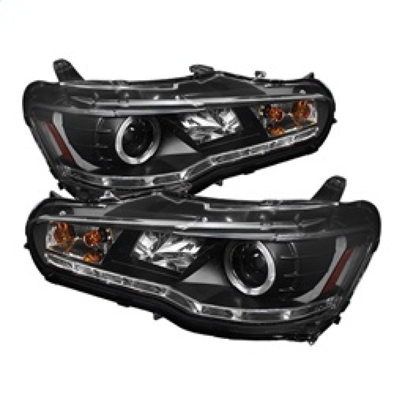 Load image into Gallery viewer, Spyder Mitsubishi Lancer/EVO-10 08-14 Projector Xenon/HID- LED Halo DRL Blk PRO-YD-ML08-HID-DRL-BK

