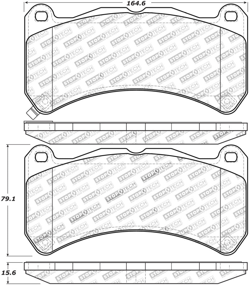Load image into Gallery viewer, StopTech Performance 08-09 Lexus IS F Front Brake Pads
