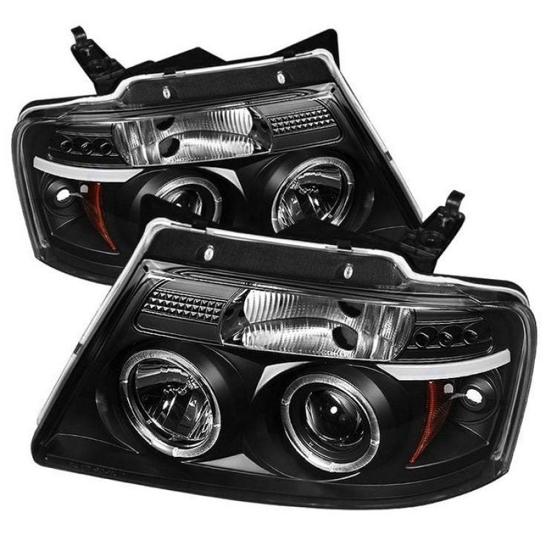Load image into Gallery viewer, Spyder Ford F150 04-08 Projector Headlights Version 2 LED Halo LED Blk PRO-YD-FF15004-HL-G2-BK
