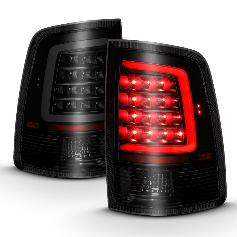 Load image into Gallery viewer, ANZO 2009-2018 Dodge Ram 1500 LED Taillight Plank Style Black w/Smoke Lens

