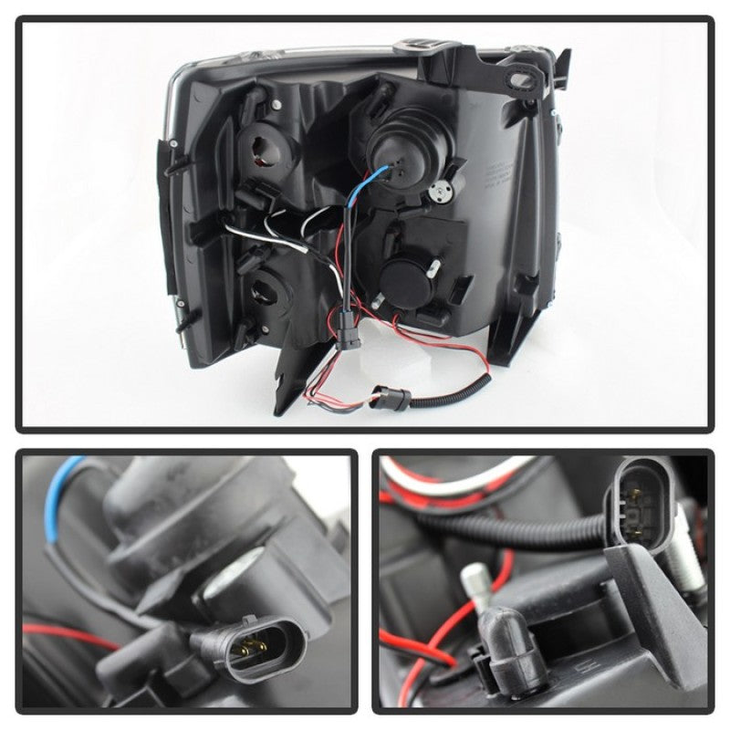 Load image into Gallery viewer, Spyder Chevy Silverado 1500 07-13 Projector Headlights LED Halo LED Blk PRO-YD-CS07-HL-BK
