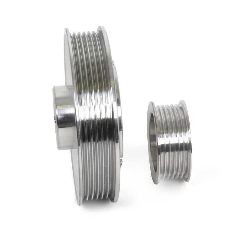 Load image into Gallery viewer, BBK 96-01 Mustang 4.6 GT Cobra Underdrive Pulley Kit - Lightweight CNC Billet Aluminum (3pc)
