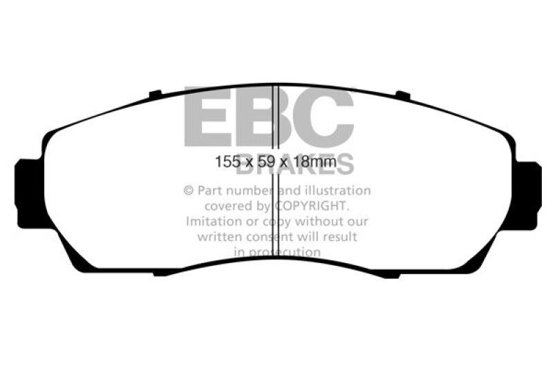 Load image into Gallery viewer, EBC 07-09 Acura RDX 2.3 Turbo Ultimax2 Front Brake Pads
