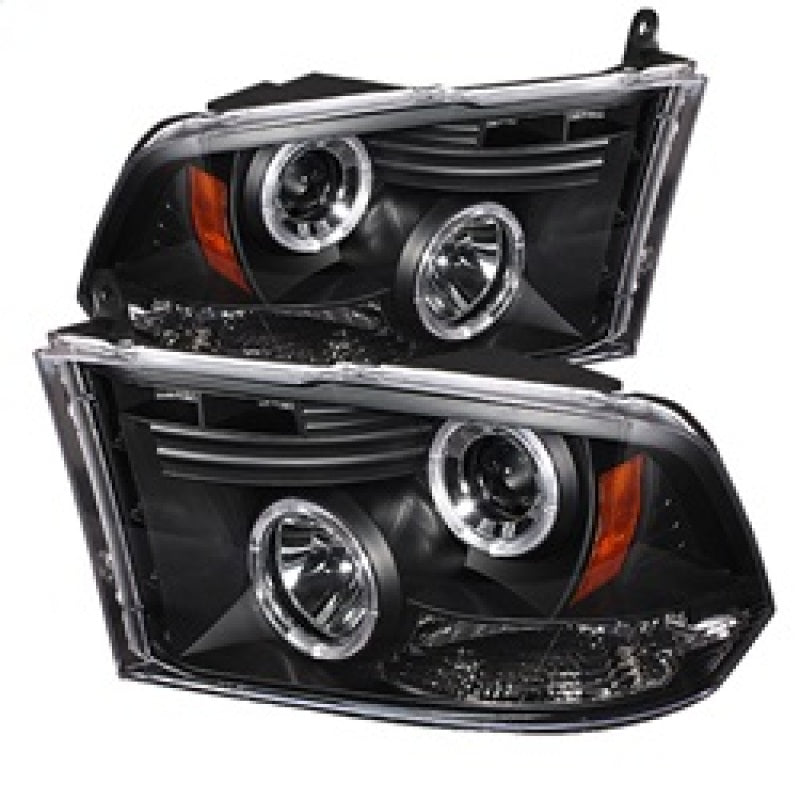 Load image into Gallery viewer, Spyder Dodge Ram 1500 09-14 10-14 Projector Headlights Halogen- LED Halo LED - Blk PRO-YD-DR09-HL-BK
