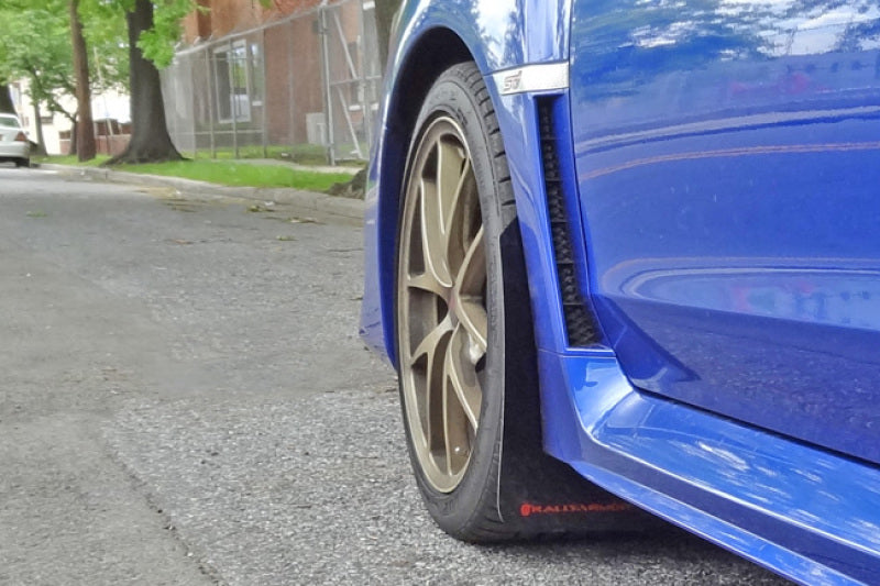 Load image into Gallery viewer, Rally Armor 15-21 Subaru WRX/STI (Sedan ONLY) White UR Mud Flap w/ Red Logo
